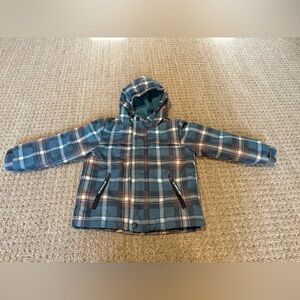 3T Cat & Jack Plaid Winter Jacket